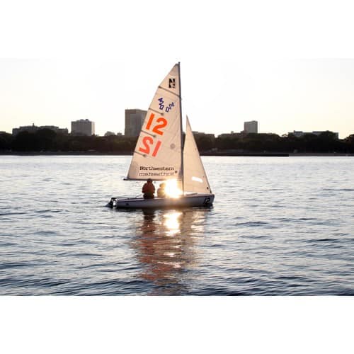 Northwestern Wildcats Postcard Northwestern University Sailing Team NU0038