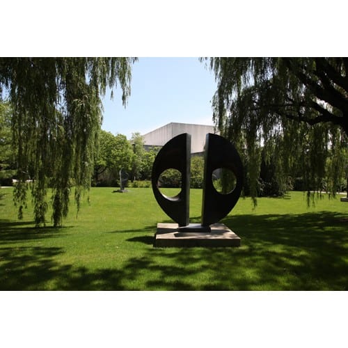 Northwestern Wildcats Postcard The Sculpture Garden of Northwestern University's Mary & Leigh Block Museum of Art NU0048
