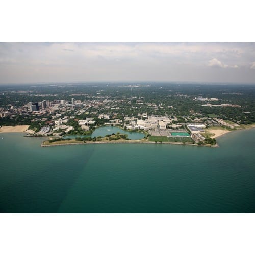 Northwestern Wildcats Postcard Evanston Aerial NU0053