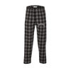 Northwestern University Wildcats Men's Charcoal Black Buff Plaid Harley Flannel Pants with Small Arched Northwestern Design