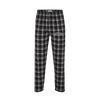 Northwestern University Wildcats Men's Heritage Black Plaid Harley Flannel Pants with Small Arched Northwestern Design