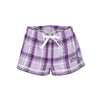 Northwestern University Wildcats Women's Lavender Sophie Plaid Flannel Boxer Short