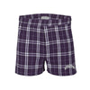 Northwestern University Wildcats Men's Purple & White Flannel Boxer Short