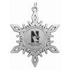 Northwestern University Wildcats Pewter Snoflake Ornament with Mascot  Design