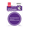 Northwestern University School of Professional Studies Full Color Outside Application 3" Circular Multi-Purpose Sticker -SPS