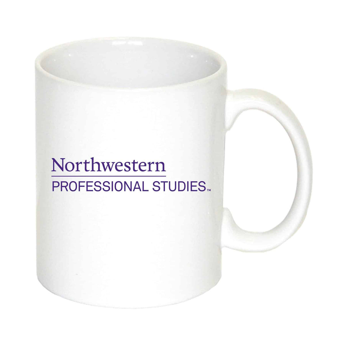 Northwestern University Wildcats 11 oz. White Ceramic Coffee Mug with School of Professional Studies Design
