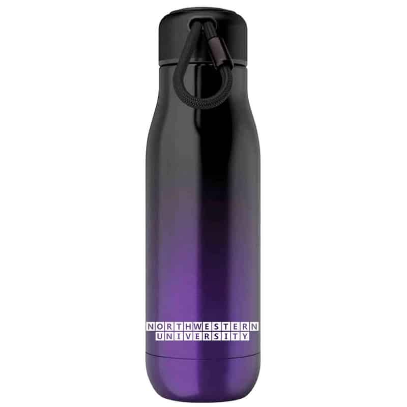 Northwestern University Wildcats 18oz Purple Ombre Zoku Bottle