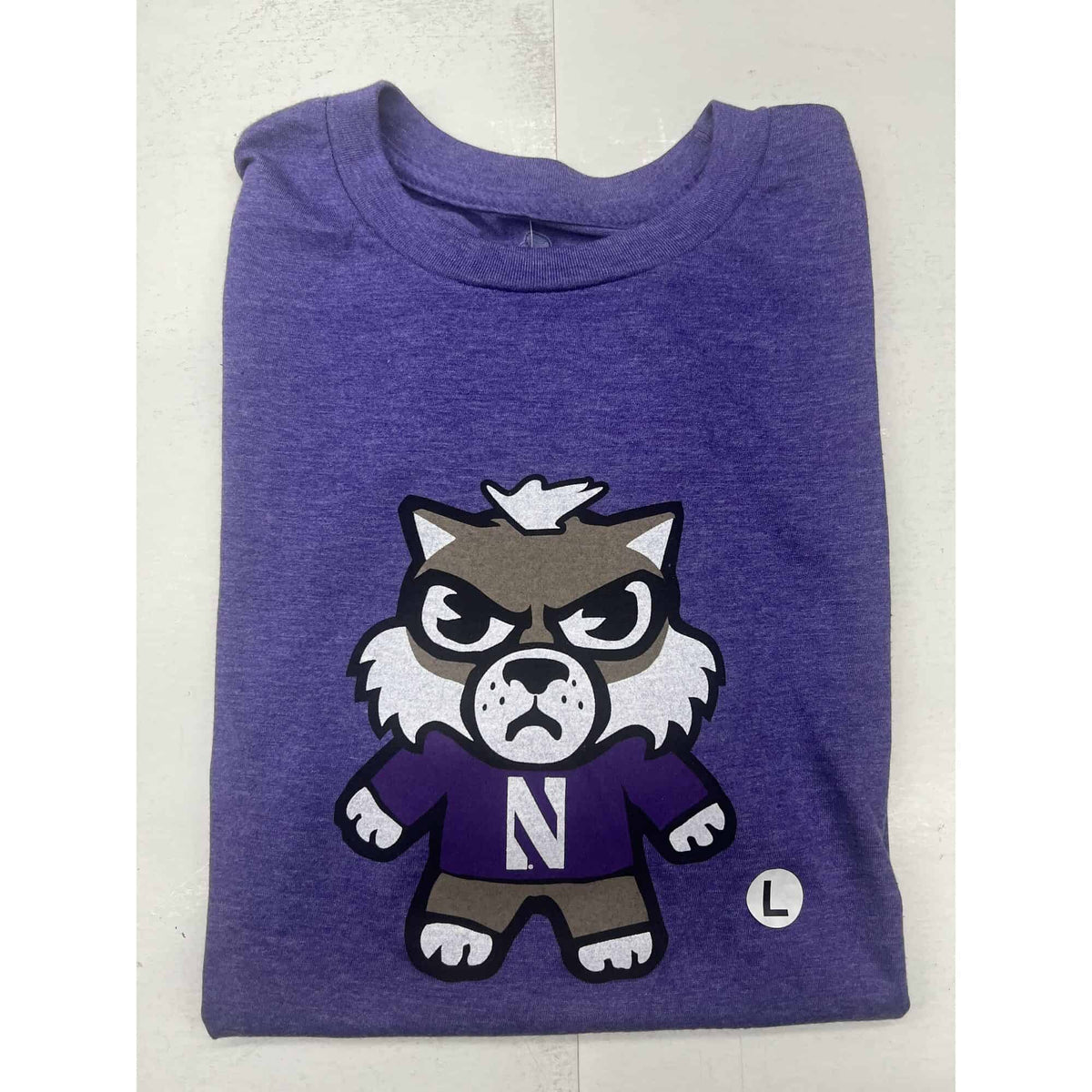 Northwestern University Wildcats Tokyodachi Shibuya Design Heather Purple Bi-blend Tee Shirt