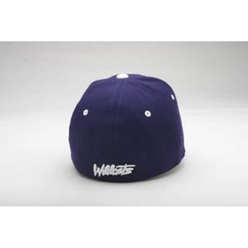 Northwestern University Wildcats Zephyr Dark Purple Fitted Hat with Stylized N-Cat Design