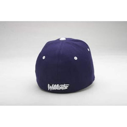 Northwestern University Wildcats Zephyr Dark Purple Fitted Hat with Stylized N-Cat Design