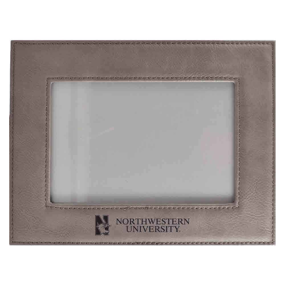 Northwestern University Wildcats Grey Velour 4x6 Horizontal Picture Frame