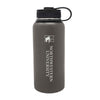 Northwestern University Wildcats 32 oz. Laser Engraved Gunmetal Boundless Travel Tumbler Water Bottle With N-Cat Design
