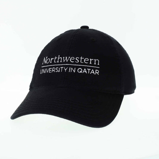 Northwestern University in Qatar Legacy Unconstructed Adjustable Black Hat