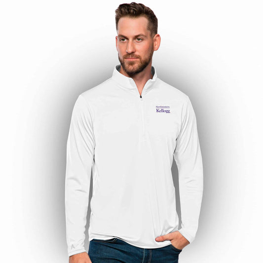 Kellogg Antigua White Tribute 1/4 Zip Pullover