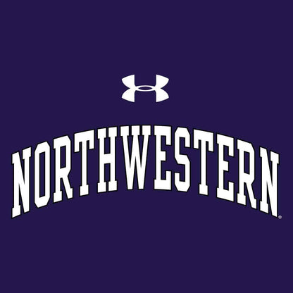 Northwestern University Wildcats Men’s Under Threadborne Ridge Purple Hooded Sweatshirt with Arch Northwestern Design