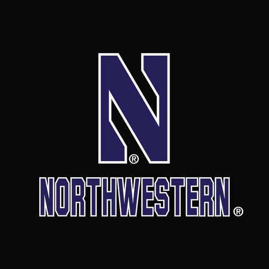 Northwestern University Wildcats Ladies Under Armour Black Heather Triblend Hooded Full Zip