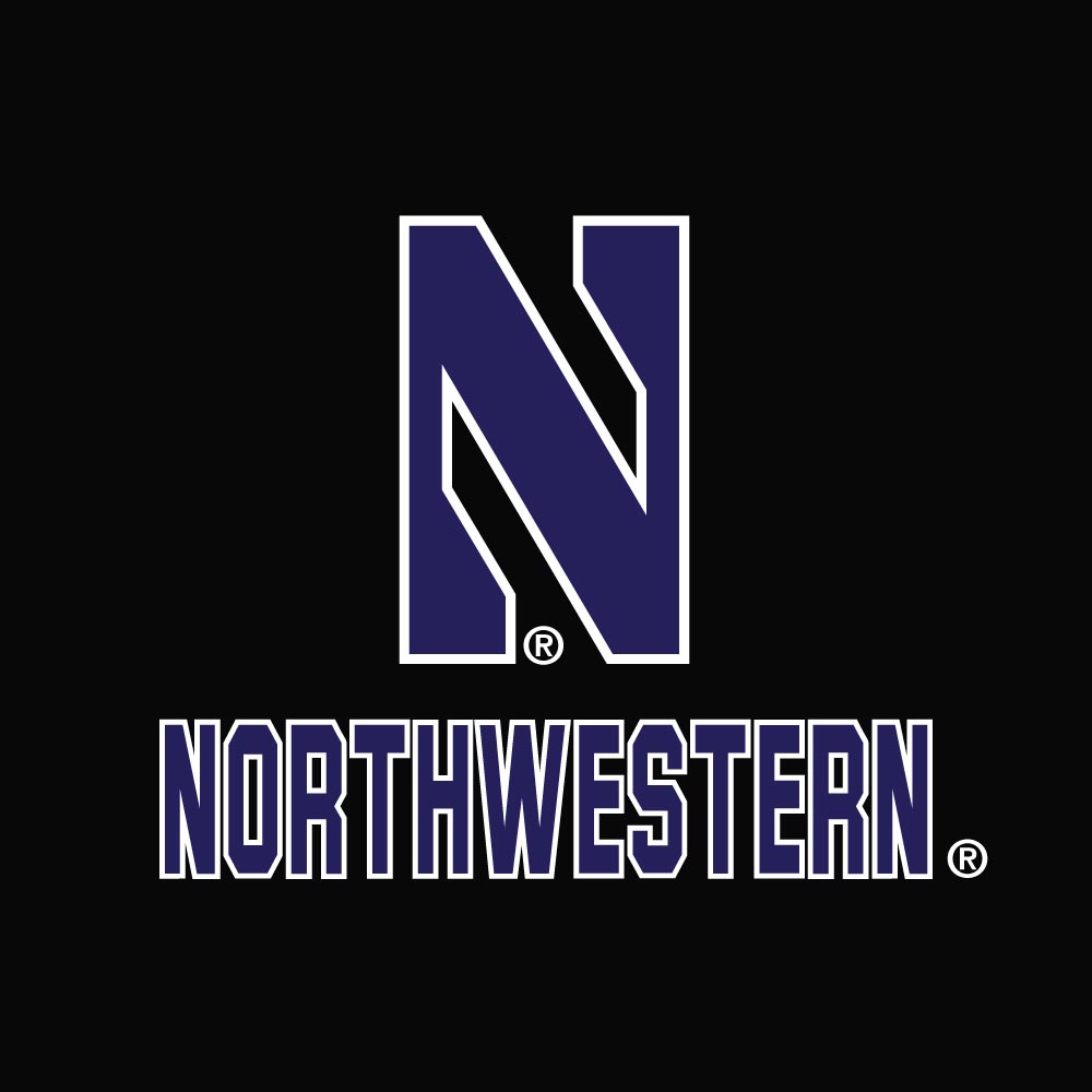 Northwestern University Wildcats Ladies Under Armour Black Heather Triblend Hooded Full Zip