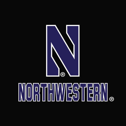 Northwestern University Wildcats Ladies Under Armour Black Heather Triblend Hooded Full Zip