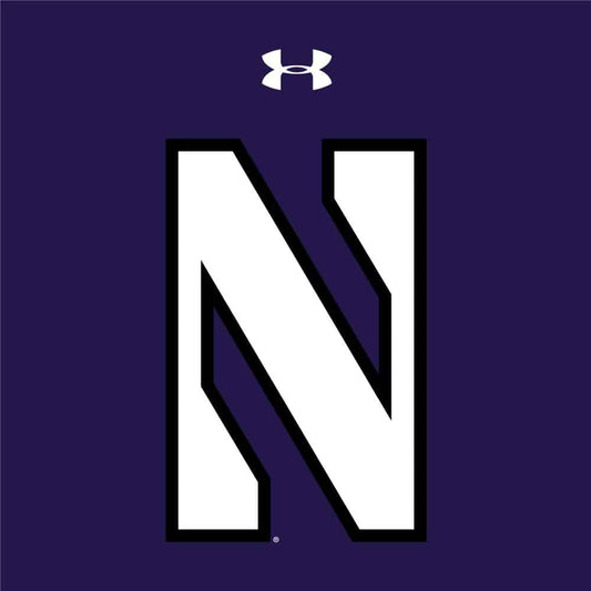 Northwestern University Wildcats Men’s Under Armour Tactical Tech™ Purple Hooded Sweatshirt with Stylized N Design
