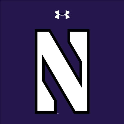 Northwestern University Wildcats Youth Under Armour Tactical Tech™ Purple Hooded Sweatshirt with Stylized N Design