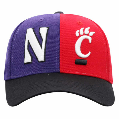Northwestern University Wildcats House Divided Hat with Cincinnati Bearcats