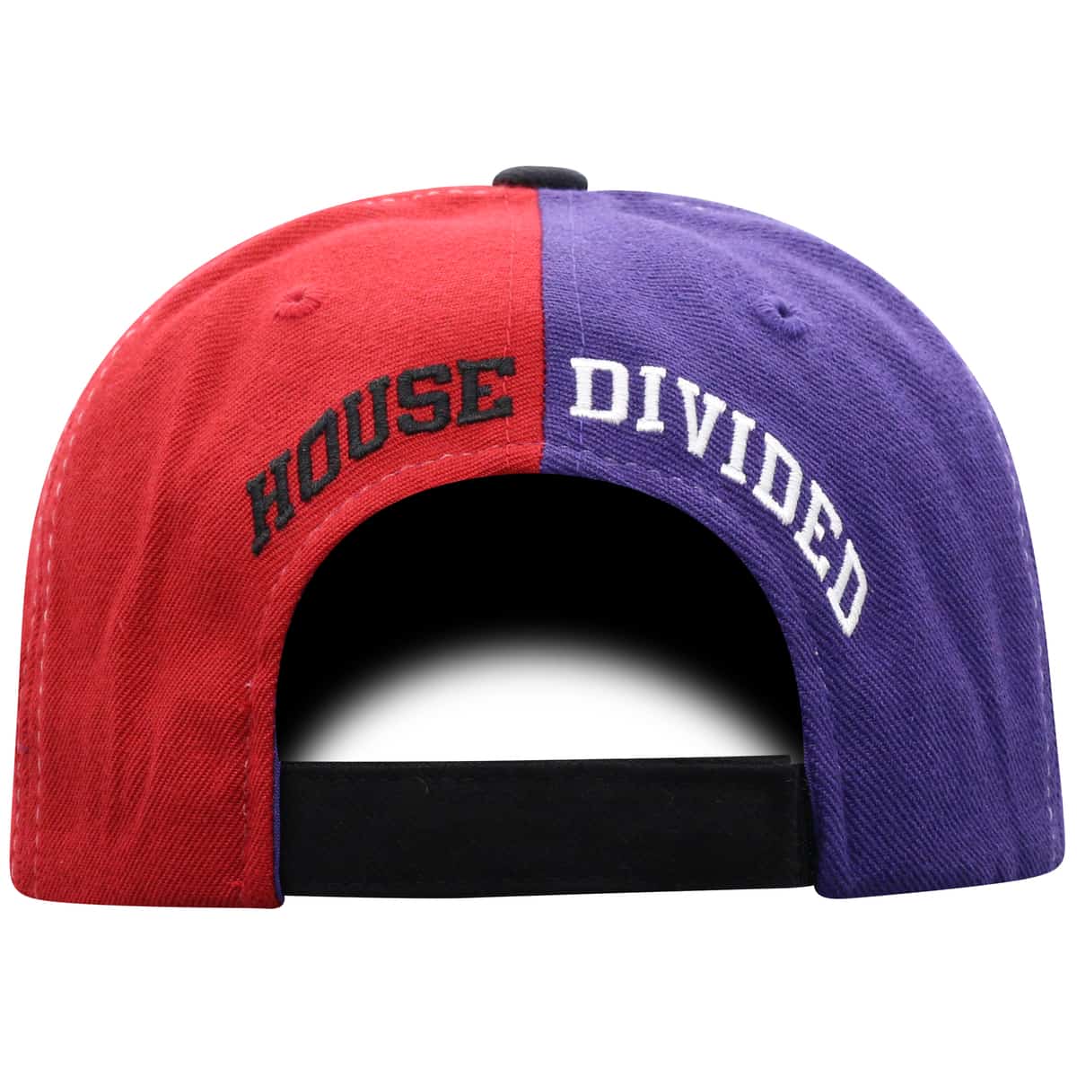 Northwestern University Wildcats House Divided Hat with Oklahoma Sooners-Back