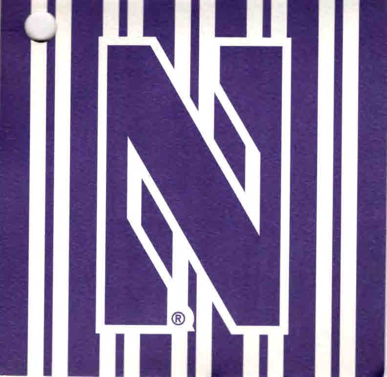 Northwestern University Wildcats N Shaped Cookie Cutter with Recipe Card