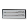 Northwestern University Wildcats Laser Engraved Silver Aura Pen & Mechanical Pencil Set