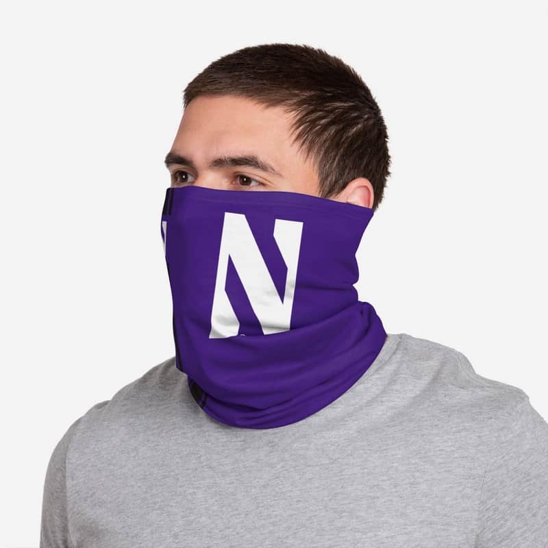 Northwestern Wildcats On-Field Sideline Logo Gaiter Scarf-2