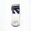 Northwestern University Wildcats Adult Under Armour White Crew Sock With Oversized Stylized N Design