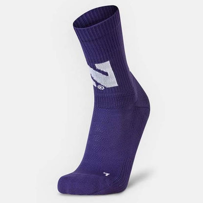 Northwestern University Wildcats Adult Under Armour Purple Unrivaled Crew Sock-2