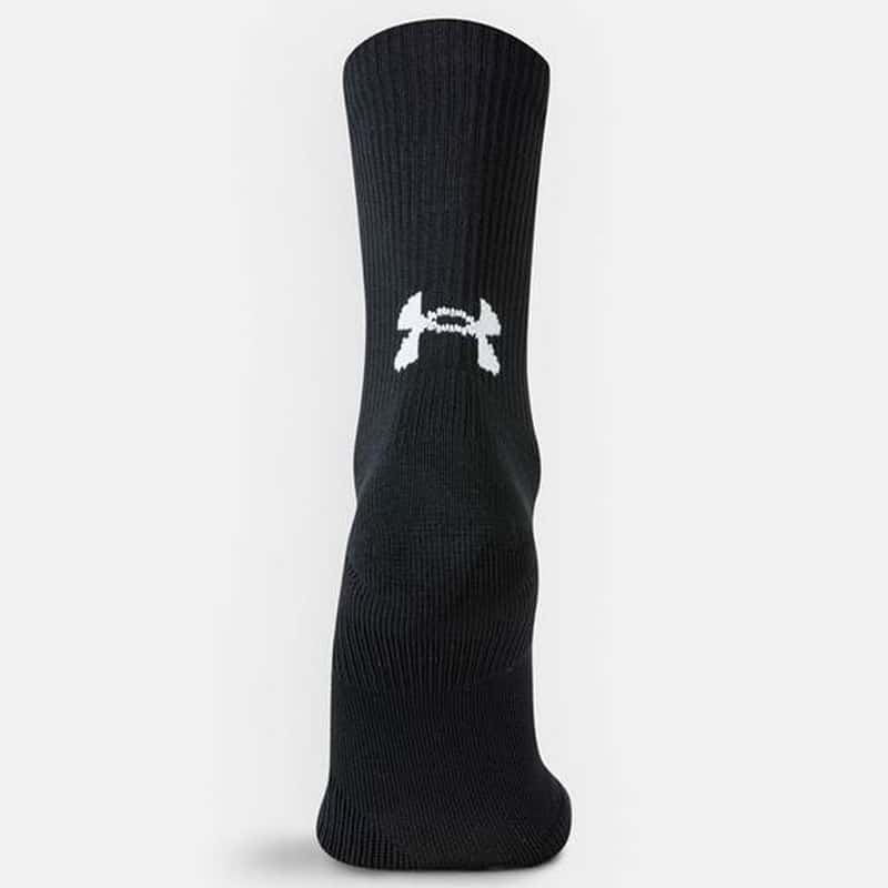 Northwestern University Wildcats Adult Under Armour Black Unrivaled Crew Sock-4