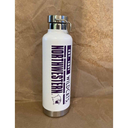 Northwestern University Wildcats 25 oz. h2go Journey Stainless Steel Insulated White Water Bottle -2