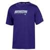Northwestern University Wildcats Youth Purple Champion Short Sleeve Impact Tee