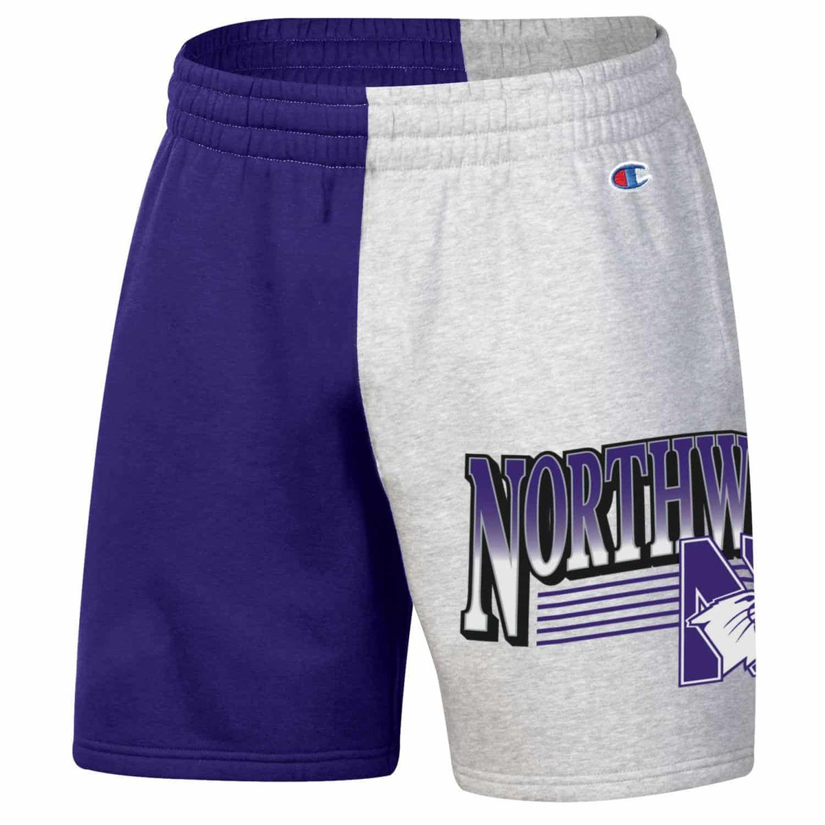 Northwestern University Wildcats Men's Old School Fleece Shorts