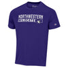 Northwestern University Wildcats Men's Purple Short Sleeve Impact Tee Shirt