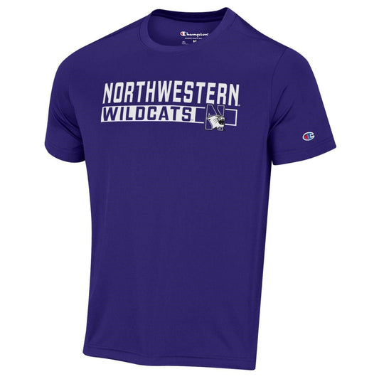 Northwestern University Wildcats Men's Purple Short Sleeve Impact Tee Shirt