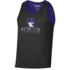 Northwestern University Wildcats Men's Purple/Black Color Blocked Tank Top