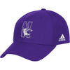 Northwestern University Wildcats Purple Constructed Flexfit Hat with N-Cat Design