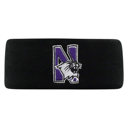 Northwestern University Wildcats Black Knit Headband with N-Cat Design