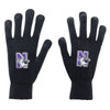 Northwestern University Wildcats Black Knit Gloves With N-Cat Design
