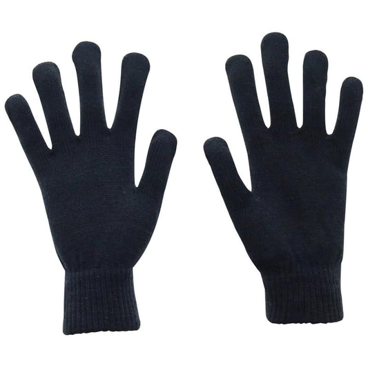 Northwestern University Wildcats Black Knit Gloves With Stylized N Design