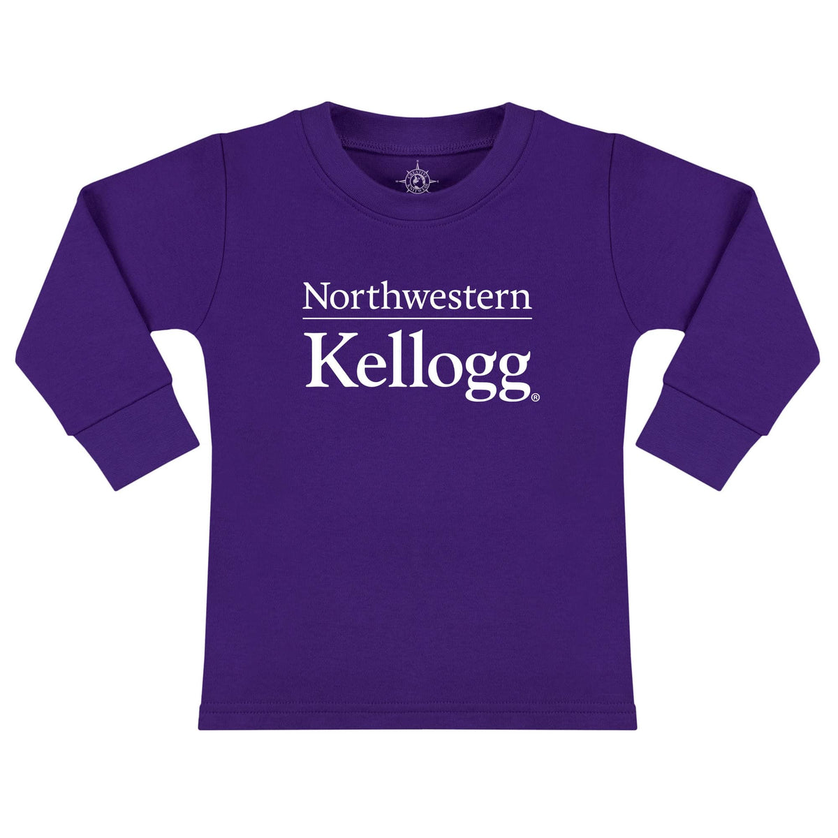 Kellogg Toddler Purple Cotton Long Sleeve Tee Shirt by Creative Knitwear