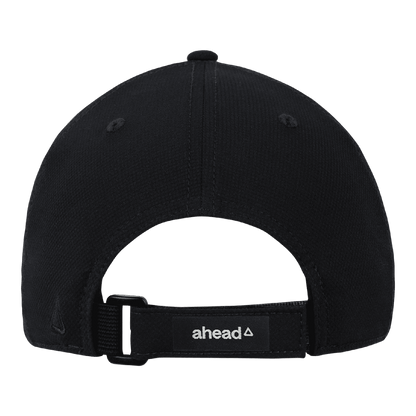 Northwestern University Wildcats Ahead Constructed Performance Black Velcro Back Hat with Stylized N Design -2
