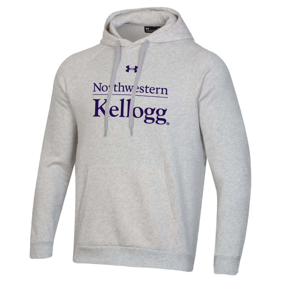 Kellogg Men's Silver Grey Heather All Day Fleece Hooded Sweatshirt