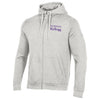 Kellogg Men's Silver Heather All Day Fleece Full Zip Hooded Sweatshirt