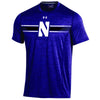Northwestern University Wildcats Youth Under Armour Sideline Purple Microthread Short Sleeve Tee