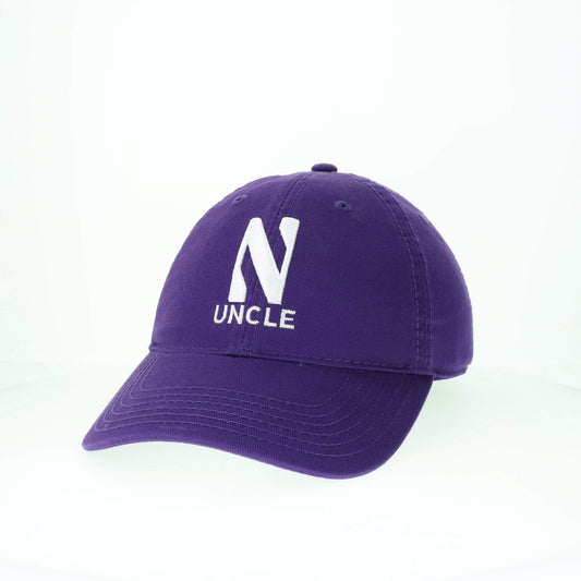Northwestern University Wildcats Unconstructed Purple Cotton Twill Hat with N & Uncle Design