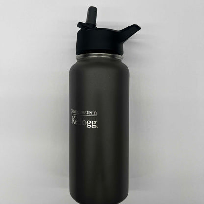 Northwestern I Kellogg Laser Engraved 32 oz. Gunmetal Boundless Vacuum Travel Tumbler with Sippy Lid