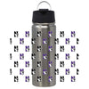 Northwestern University Wildcats 20 oz Silver Impact Travel Tumbler Water Bottle/Mug with Full Color Repeated N-Cat Design
